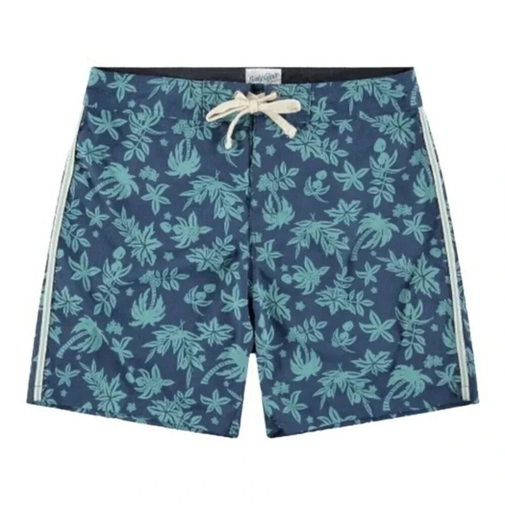 Body Glove BoardShorts Size 38 XXL Nantucket 6 in inseam  Blue Palm‎ Tree New​​​